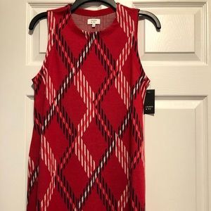 NWT Crown & Ivy red tunic. Size XS.